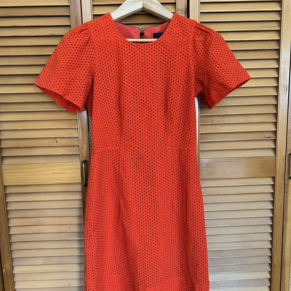 J. Crew Vibrant Red Mini Dress
